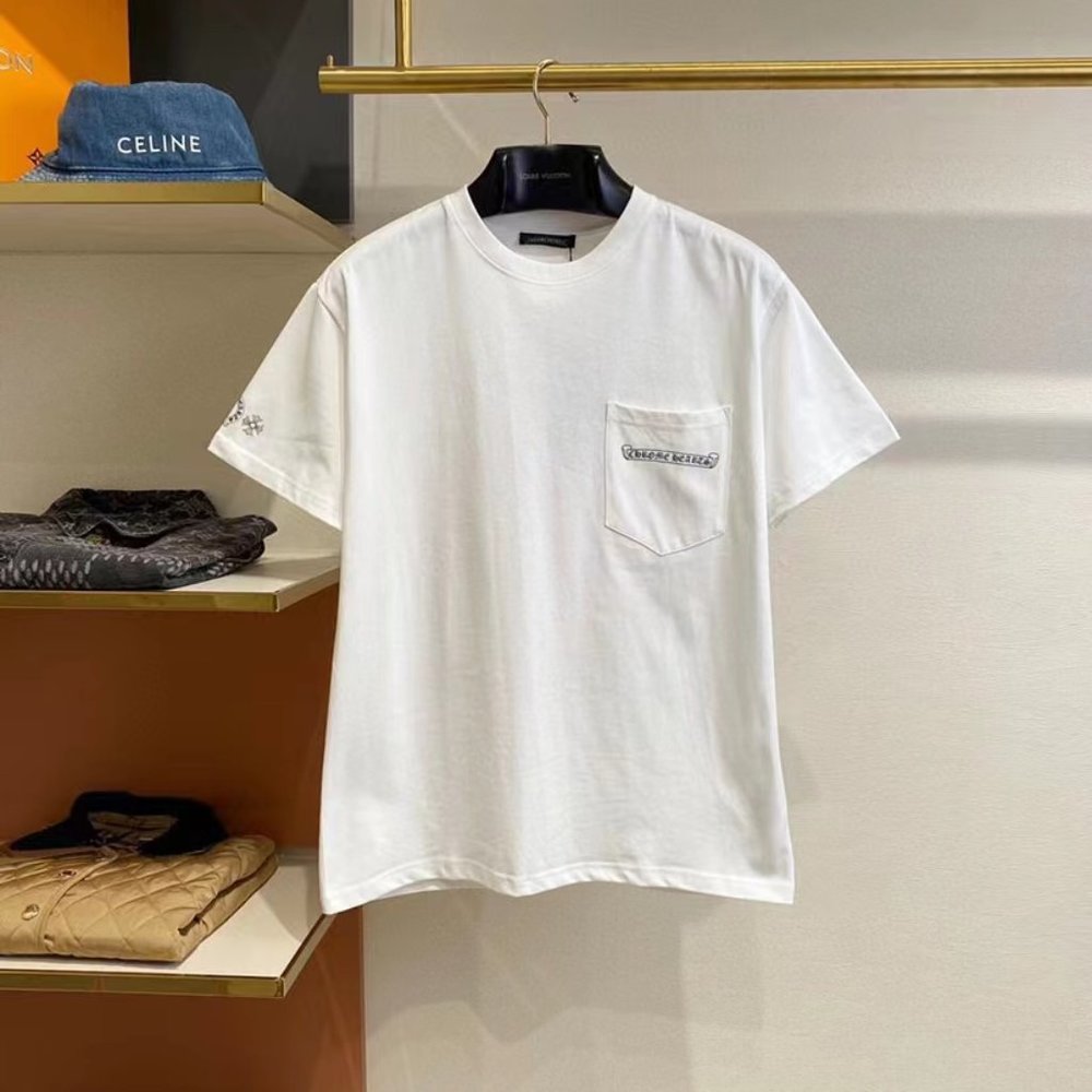 Chrome heart Short sleeve white